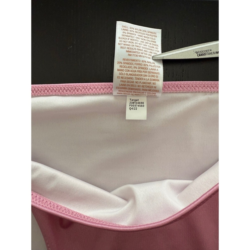 Shade & Shore Cheeky Side-Tie Bikini Bottom Womens L (12-14) Pink Beach Resort - Picture 6 of 7